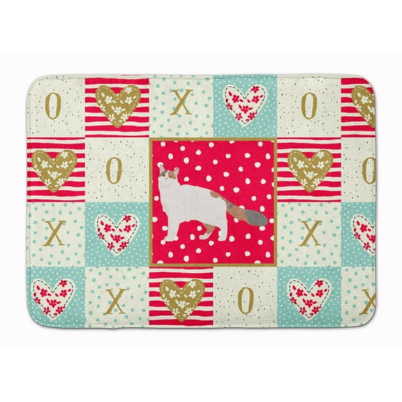 Turkish Van #2 Cat Love Machine Washable Memory Foam Mat