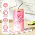 thumbnail image 3 of Cesta de regalo de spa GiftPeak Rose Relaxing para mujer con copa de 16 onzas, 3 of 7