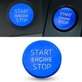 thumbnail image 1 of Xotic Tech Blue Keyless Start Stop Engine Push Button Decorative Cover for Audi A4 A5 Q5 A6 S6 A7 S7, 1 of 8