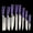 Purple, variant on 6-10pcs Kitchen Knife Set with Resin Handle & Laser Damask Pattern, Includes Chef, Paring, Boning, Bread, Carving, Steak Knives for Home Outdoor Camping Dormitory