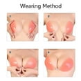 thumbnail image 3 of DODOING Women Nude Breathable Strapless Self Adhesive Silicone Bra Reusable Backless Push- Up Gel Bra 2 Packs, 3 of 5