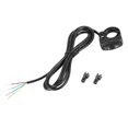 thumbnail image 2 of Interruptor doble simple + interruptor de advertencia de peligro/indicador para scooter eléctrico, bicicleta, triciclo, ATV, EV, bricolaje, negro, negro, 2 of 4