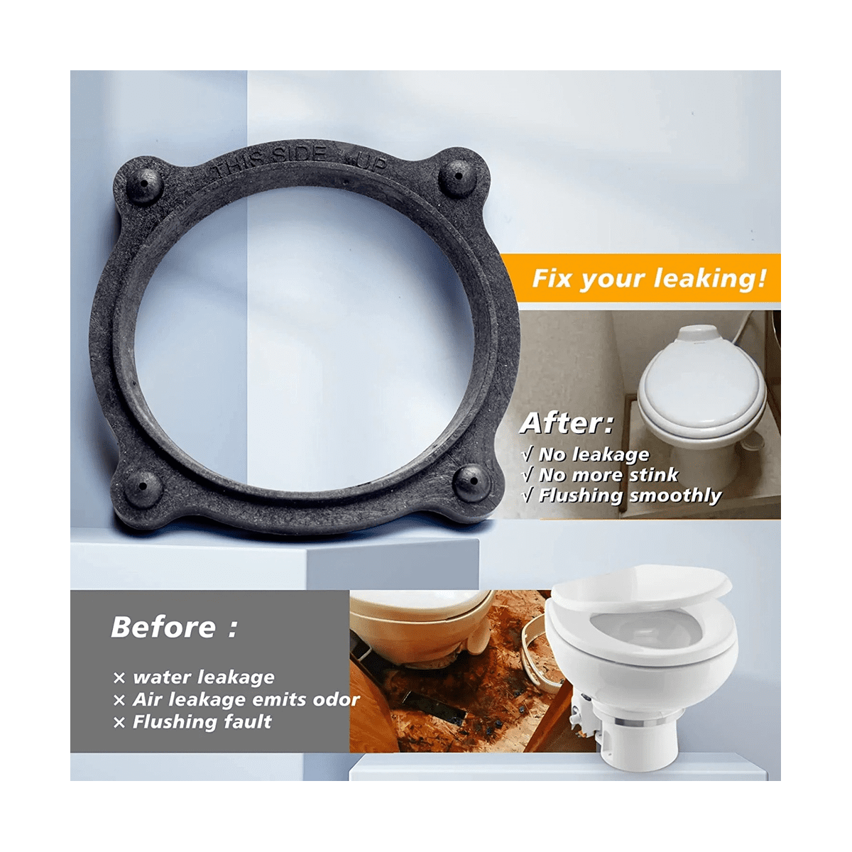 385310063 SE341549 Floor Flange Seal and Mounting Kit with Sealand