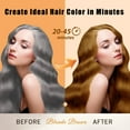 thumbnail image 3 of Hair Dye Shampoo Blonde Brown, 3 in 1 Long-Lasting Hair Coloring Shampoo with Herbal Ingredients, Instant Magic Hair Dye with Hair Masks, Easy Application Shampoo Para Canas for Women Men 16.9 Fl Oz, 3 of 8