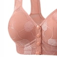 thumbnail image 3 of Gytharion Women's Large-size Lace Bras Front-buttoned Wireless Wide Straps Bras Soild Color Comfortable Everyday Bras,36B-44B, 3 of 4