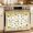 Yellow White, variant on Sunflower Bees Oven Skirt Curtain 27"Wx20"L,Waterproof Ruffled Stove Cover Skirt with 8 Ribbon Ties,Spring Summer Farmhouse Floral Watercolor Decorative Oven Door Curtain for Kitchen Dishwasher