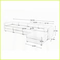 thumbnail image 2 of Modern Chenille 4-Seat L-Shaped Modular Sectional Sofa with Storage for Living Room - White, 2 of 26
