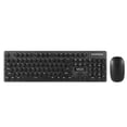 thumbnail image 4 of Juego de teclado y mouse Kit de mouse de teclado inalámbrico de 2.4Ghz con tapas de teclas redondas retro Suministros de oficina, Negro Inevent EL001628-02B, 4 of 7