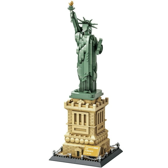 Vyytoz Statue of Liberty New York Building Set, 1409Pcs Architecture Model, Creative Display Toy, World Landmark Collection