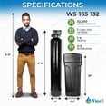 thumbnail image 5 of Tier1 Whole House Water Softener System 32,000 Grain Capacity | High Efficiency Design with Ceramic Control Valve | Preloaded 1 Cubic Foot Resin Mineral Tank | Home Filtration System, 5 of 8