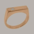 thumbnail image 2 of LBG British Made 18k Rose Gold Natural Opal Mens Band Ring - 33 size options - Size 9.5, 2 of 6