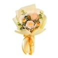 thumbnail image 4 of Ramo de flores de tulipán de ganchillo perfecl decoración hogar ramo tejido a mano para regalos Día de la madre cumpleaños en casa Día de San amarillo, 4 of 8