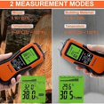 thumbnail image 2 of Medidor de humedad de madera, detector de humedad digital, detector de fugas de agua, comprobador de humedad de madera y materiales de construcción con pantalla LCD retroiluminada, 2 of 5