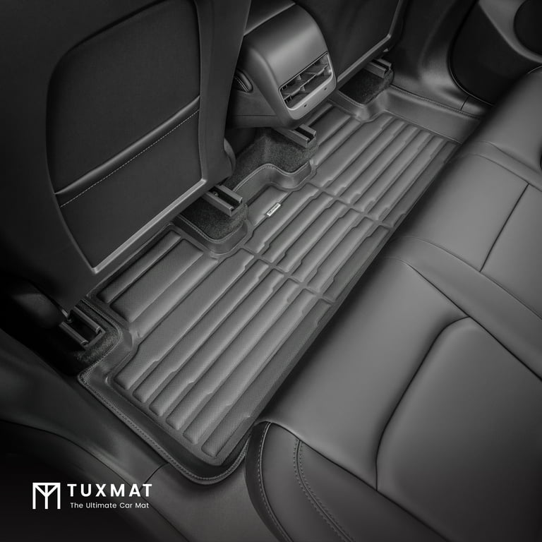 TuxMat For Tesla Model Y 5 Seater 2020 2025 Models Custom Car Mats Maximum Coverage All Weather Laser Measured This Full Set Includes 1st