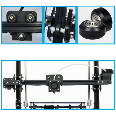 3D Printer Kit X3 High Precision 3D Printer New System With LCD Display Black US Plug