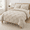 Beige-Twin, variant on Xlforter Set Beige 5 Pieces Pintuck Bed In A Bag