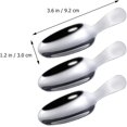 thumbnail image 3 of yeuweold Pcs Mini Stainless Steel Flour Scoops - For Salt, Sugar, Spices, Coffee, Cereal - Silver, 9.2X3X0.3CM, 3 of 5