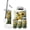 Color 1, variant on Bathroom Accessory Set 6 Piece Peaceful Sunflower Scene Intricate Butterflies Trash can, Toothbrush Holder, Toothbrush Cup, Soap Dispenser, Soap Dish, Toilet Brush Holder