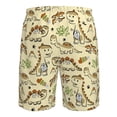 thumbnail image 6 of Naloa Cartoon Dinosaurs Men's Beach Shorts, Surfing shorts, Swim trunks, Quick Dry Swim Trunks for Surfing Beach Fun - Large, 6 of 9