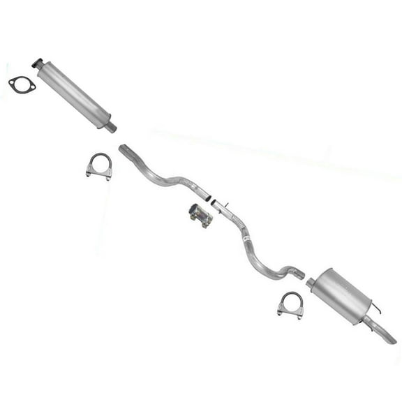 High-Performance 03-05 for Impala 3.4L & 3.8L Exhaust System - Aluminized Steel, Single Exit, Fitment for 2003-2005 Models