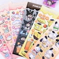 thumbnail image 3 of Sanrio-pegatina de tablero láser en 3D, pegatina de dibujo animado de HelloKitty Kuromi, manual de My Melody, tarjeta pequeña, Material decorativo, nuevo, 3 of 4