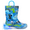 Blue Green Dinosaur, variant on Toddler Boys Rain Boots Little Kids Baby child Light Up Waterproof Rubber Shoes Printed Mud Lightweight Adorable with Easy-On Handles Non Slip Sole Dinosaur Green Blue Size 13