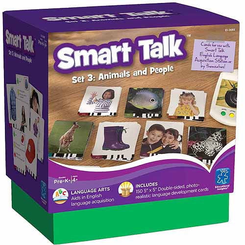 Educational Insights Smart Talk Animals and People Card Set 3
