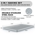 thumbnail image 2 of 24 Inch Baking Sheet Pans with Rack Set, Natural, 2 of 8