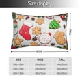 thumbnail image 2 of Balery Christmas Gingerbread Cookies Funda de Cojín Estampada, Regalos para Mujeres, Regalos de Amor para Ella, Regalos para Novia o Esposa, Funda de Almohada-14"x20", 2 of 6