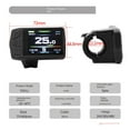 thumbnail image 6 of Ebike Display for KT TF01U 24V 36V 48V Intelligent Colorful LCD Meter Waterproof Joint Electric Bicycle, 6 of 9