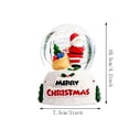 thumbnail image 2 of Fmbmuo Christmas Snow With Light Resin Glass Snowball Ornament Light Up Holiday Desktop Decor Xmas Gift For Kids Home Tabletop Decoration, 2 of 7