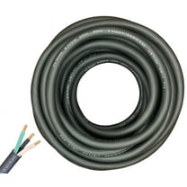 WindyNation 75 Feet 12/3 12 Gauge 3 Conductor Black SJOOW Cable