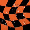 thumbnail image 2 of Fall Halloween Shower Curtain, Autumn Orange Black Checkerboard Bath Curtain, Retro Minimal Gothic Bathroom Accessories Groovy Scary Spooky Horror Party Bathroom Curtains Set,36x72IN, 2 of 5