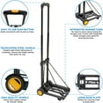 thumbnail image 4 of Mount-It! Folding Luggage Cart and Dolly, 4 of 6