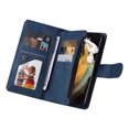 thumbnail image 5 of Case for Samsung Galaxy S21 Ultra 5G Cover Zipper Pocket Wallet Case Magnetic Protective - Blue, 5 of 5