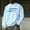 Sky Blue-A, variant on FRSASU Mens Long Sleeve Shirt Dont Quit Sweatshirt Crewneck Fashion Pullover Shirts Sky Blue-A