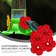 thumbnail image 4 of 22 comederos de repuesto para flores, colgantes, para pájaros silvestres, resistentes al agua, para jardín al aire libre (rojo), 4 of 6