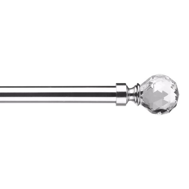 Bouclair Tringle à Rideaux en Nickel Brossé - Diamètre 25 mm