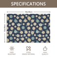 thumbnail image 3 of Placemat, Pioneer Flower Floral Print Pattern Place Mats Table Mat Set Of 2, PVC Washable Placemats for Party Kitchen Dining Decoration, 18x12 Inch, Fade Resistant, 3 of 6