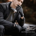 thumbnail image 1 of Guantes de punto de vellón de invierno para hombre, gruesos, cálidos, antideslizantes, de lana, con forro polar y antibolitas, 1 of 4