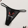 thumbnail image 2 of Women Sexy Sheer Thongs Stretch T-back Tangas Low Rise Hipster Sexy Underwear S-4XL, 2 of 3