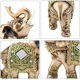 thumbnail image 4 of Lucky Elephant M）, Estatua de Elefante Lucky Akozon Feng Shui Estatua de Elefante Verde Escultura Estatuilla de Riqueza Regalo Decoración del hogar (M), 4 of 5
