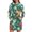 Dark Green, variant on Women's Long Sleeve Hooded Sweatshirt Dress with Snowflake Christmas Tree Print, Ugly Christmas Sweater Women Style, Cozy Fall and Winter Dress with Pockets for Holiday,Dark Green,L