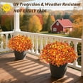 thumbnail image 4 of Artificial Fake Mums Flowers  Autumn Decorations,16 Bundles Mix Silk Glory UV Sun Resistant Realistic Faux Flower Outdoor, 4 of 7