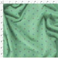 thumbnail image 4 of Soimoi Green Rayon Fabric Dot & Floral Artistic Print Fabric by Yard 42 Inch Wide, 4 of 5