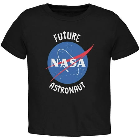 Future NASA Space Astronaut Black Toddler T-Shirt
