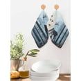 thumbnail image 2 of Forest Elk Dish Towels Set, Waffle Weave Kitchen Towels 4 Pieces, Deer Birds Nature Tree Antlers Mountain Microfiber Hair Face Bath Tea Towel Absorbent Quick Drying Cleaning Dish Cloths, 12"x12", 2 of 7