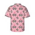 thumbnail image 3 of Balery Valentine'S Day Panda Print Men's Hawaiian Shirts Short Sleeve Beach Shirt Relaxed Fit Vacation Button Down Shirts-X-Large, 3 of 9