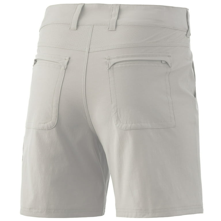 Huk Men's Next Level 7 Bone Small Performance Fishing Shorts