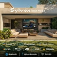 thumbnail image 3 of SYLVOX 43" Outdoor TV, 4K UHD Google Television for Partial Sun Outside with 1000nit Brightness, IP55 Weatherproof, Dolby Atmos, Voice Remote (Deck Pro 2.0), 3 of 16